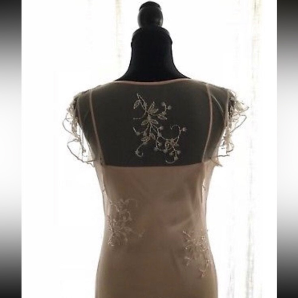 Sue Wong Women’s Nude Party Dress Sz 8 - Picture 5 of 8